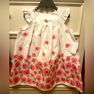 Edgehill Collection Floral Flutter Sleeve Dress 4T NWT